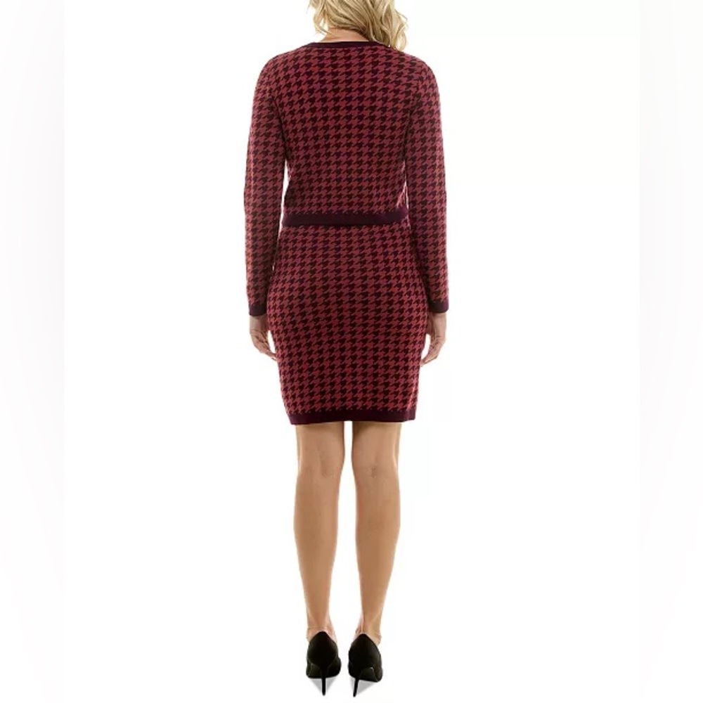 Taylor - Houndstooth Cropped Jacket & Bodycon Dress - NWT - Size XS - Picture 5 of 12